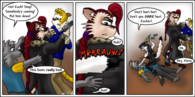 mara saves escher from isegrim