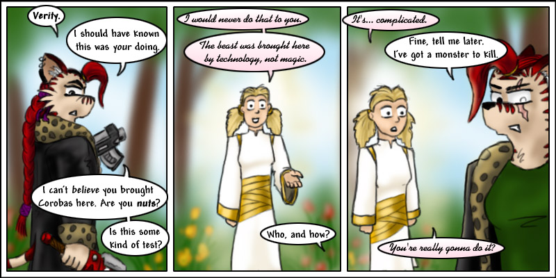 escher talks to the goddess verity