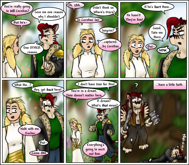 escher talks to the goddess verity