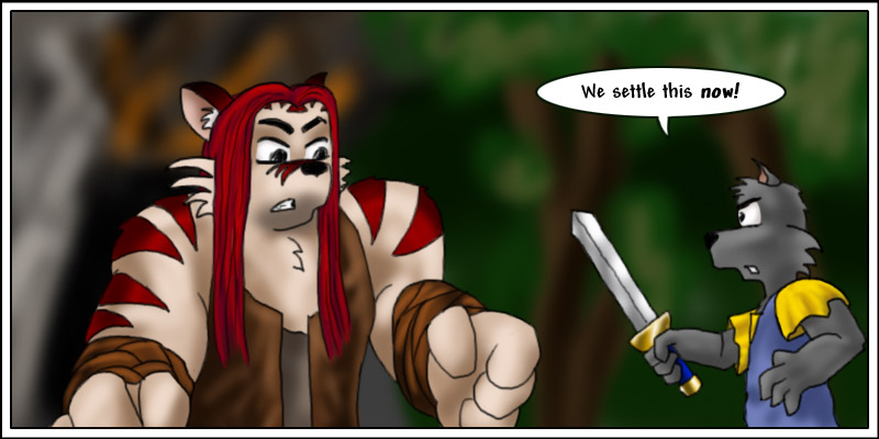 isegrim confronts corobas