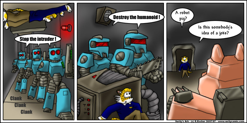 sabe finds a giant metal pig