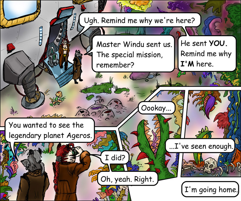 escher and isegrim star wars comic