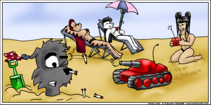 eustace picks on the vulnerable wolf with a tank