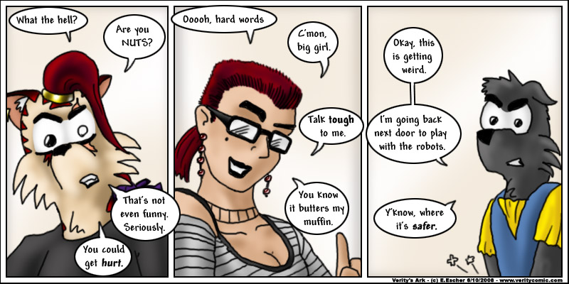 Ruby likes it when Escher talks tough