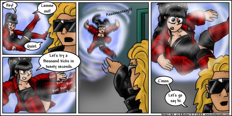 Doomshield treats Eustace to the cocktail shaker experience