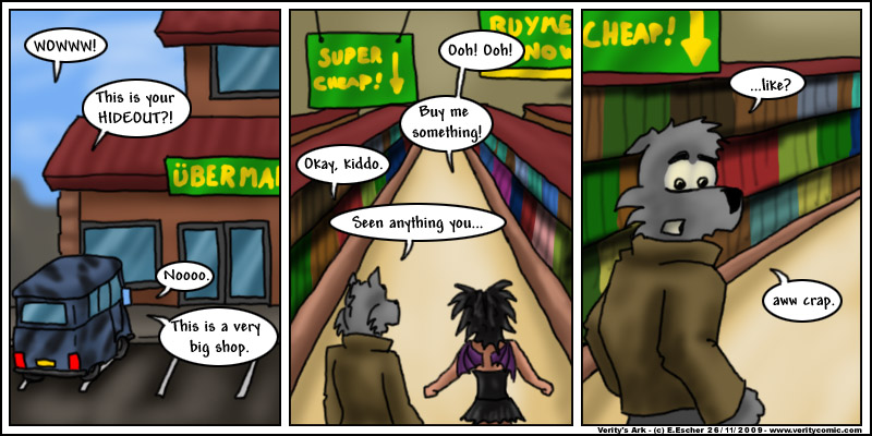 Isegrim lets mikisha loose in a department store