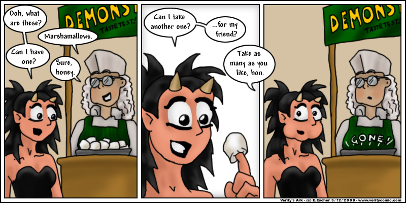 Miki stuffs her face with marshmallows