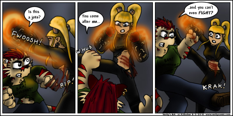 Escher and Chelsea fight