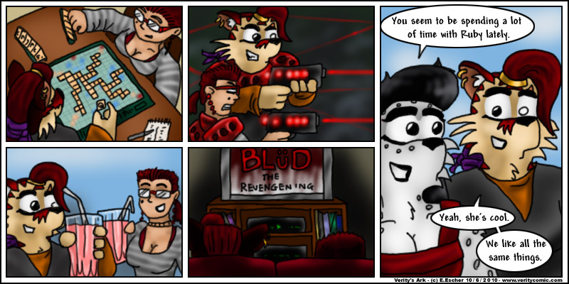 Escher and Ruby spend quality time