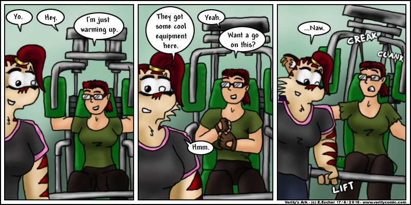 Escher is stronger than she looks