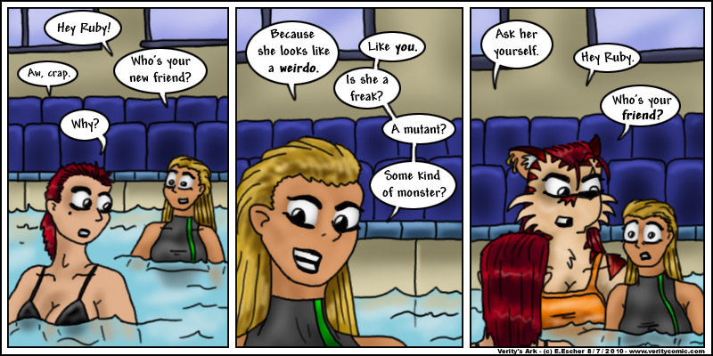 Ruby and Escher are irritated