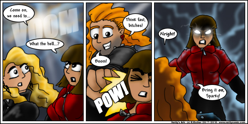 Reese gets the drop on Eustace and Doomshield