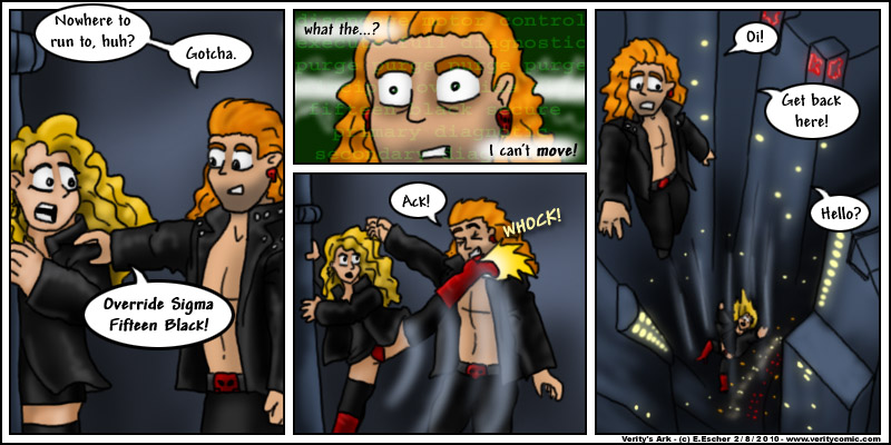 Eustace takes a dive while Reese is distracted