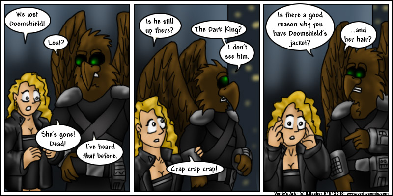 Doomshield is gone, and Eustace has her hair