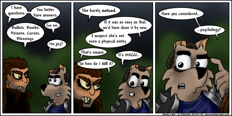 The Shaman gives the killer some pointers