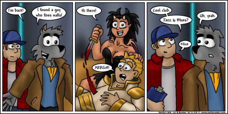 Isegrim arrives with a handyman