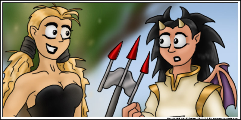 Miki and Verity swap clothes