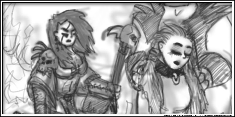 Art preview from the Teenage Deathgod Project