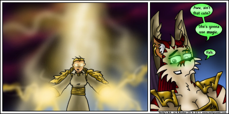 verity unleashes a spell