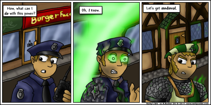 The world goes back in time