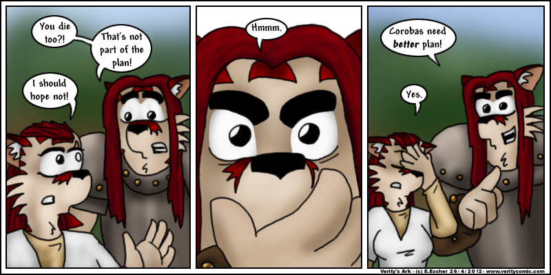 Corobas thinks.