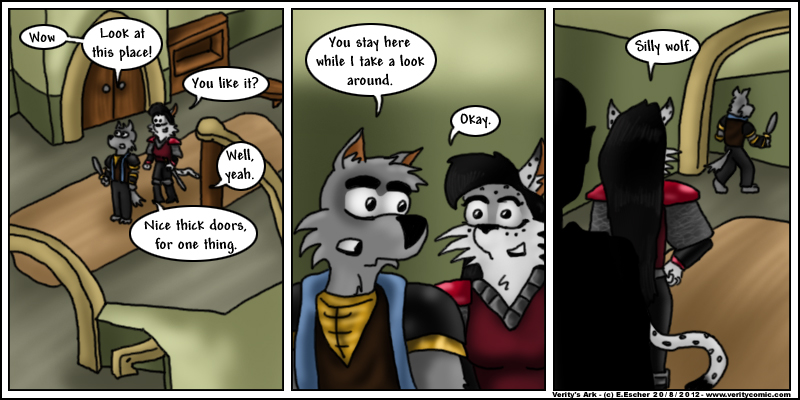 Mara and Isegrim enter the castle