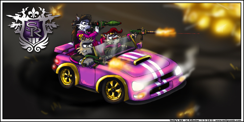 Escher, Isegrim and Mara play Saints Row the Third