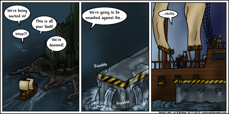 A mechanical jetty raises itself from the sea.