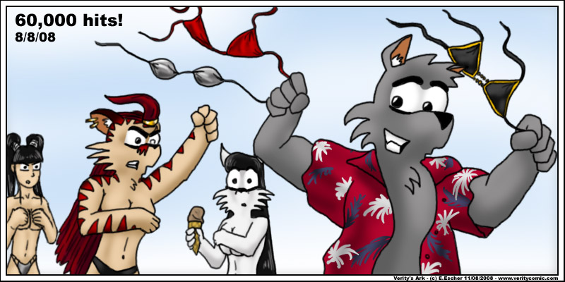 Isegrim steals the girls bikini tops